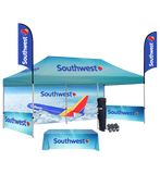 Carpa 10x20 Full Kit + Banderas + Mantel