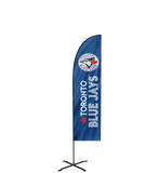 Impresión sola Bandera Promocional "Feather"