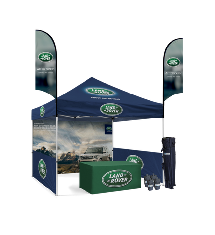 Carpa 10x10 Full Kit + Banderas + Mantel