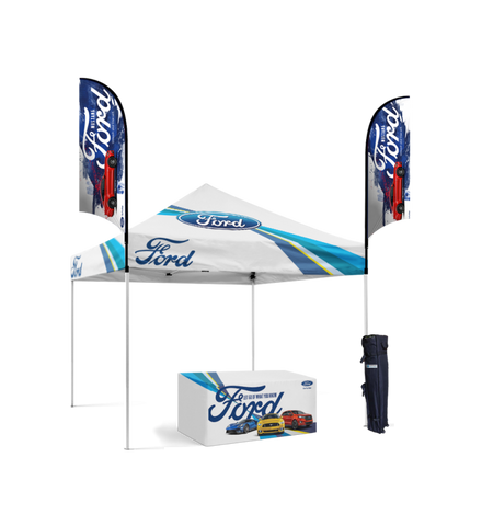 Carpa 10x10 + Banderas + Mantel